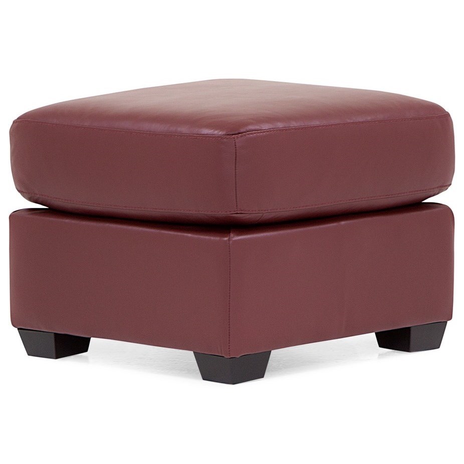 Palliser Lanza Casual Ottoman with Tapered Wood Legs Belfort